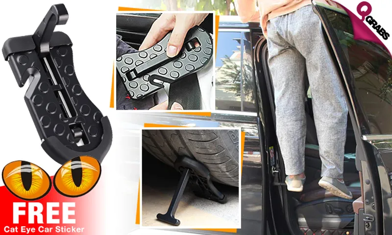4-in-1 Multifunctional Car Doorstep Tool with FREE Cat Eye Car Sticker!